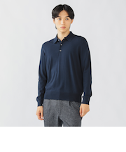 ロングスリーブ ニットポロ（S～XL）