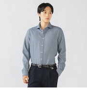 コットンフランネル ダブルフェイス カッタウエイカラー シャツ 25FW（S～XL）