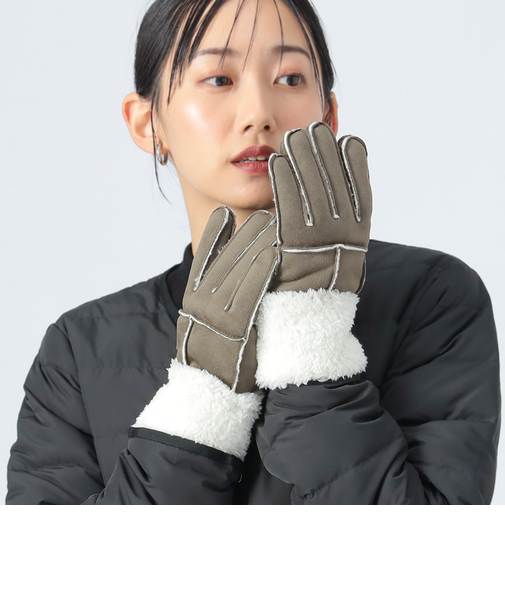 フェイク ムートン グローブ