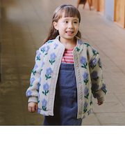 ジャカード ボア ブルゾン 2025FW（90～140cm）