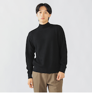 アゼ編み ハイネック ニット プルオーバー（S～L）