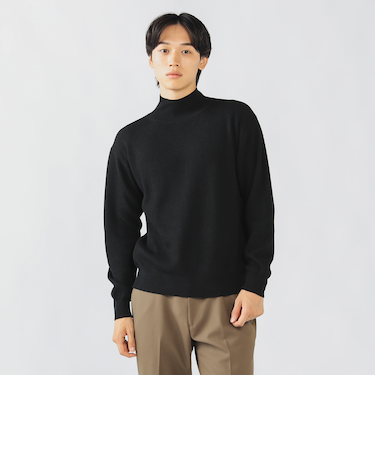 アゼ編み ハイネック ニット プルオーバー（S～L）