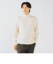 アゼ編み ハイネック ニット プルオーバー（S～L）