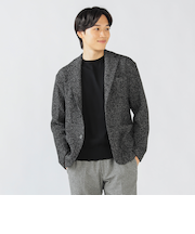 ウールブレンドニット 2ボタン ジャケット 25FW（S～XL)