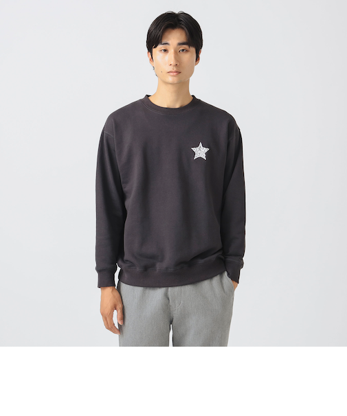 ハート スター ワンポイント スウェット