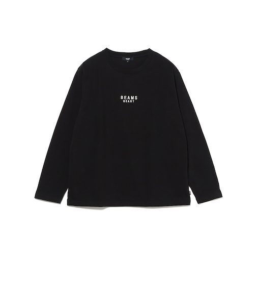 BEAMS HEART ロゴ 起毛 ロングスリーブ