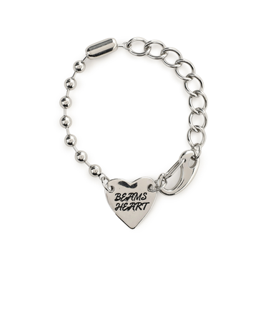 ハート ロゴプレート ブレスレット