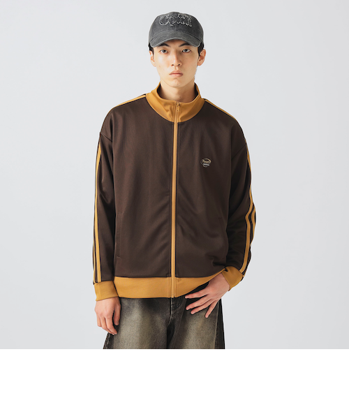 【美品】【48】MARK&LONA 総柄 ドクロ ジャージ ジャケット MARK & LONA（マークアンドロナ）の「New Leaguer Stretch Top