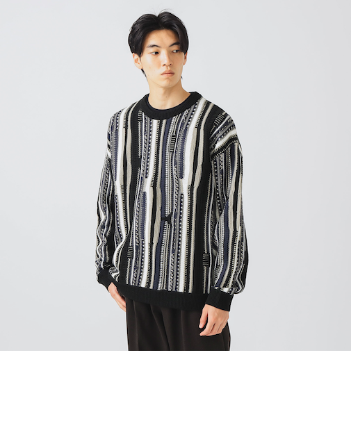 アソート レトロ クルーネック ニット