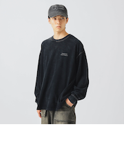 フェード ステッチ ロングスリーブ Tシャツ