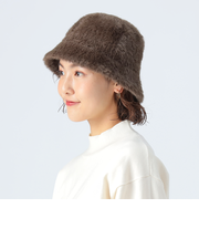フェイク ファー バケットハット