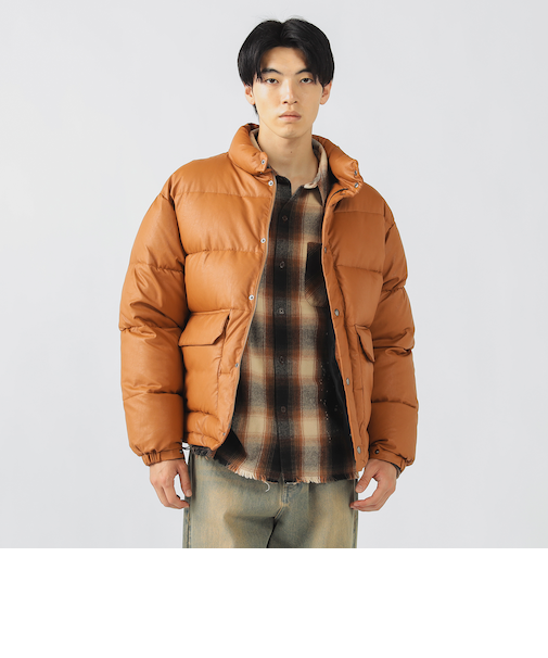 フェイクレザー 中綿 ブルゾン