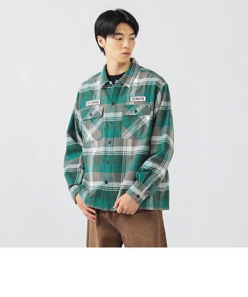 ネルチェック ワーク シャツ