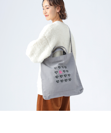 B-HEART ロゴ キャンバス バッグ