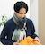シャギーチェック  マフラー