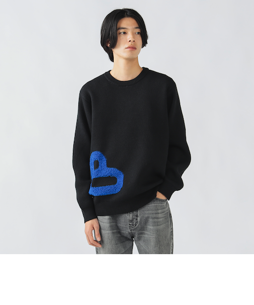 B-HEART ロゴ ニット