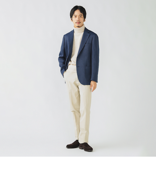 ウールライク バスケット 2ボタン ジャケット 25AW