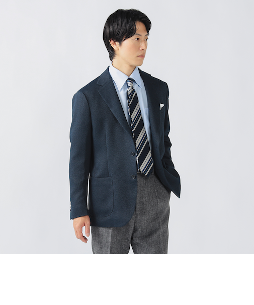 ウールライク バスケット 2ボタン ジャケット 25AW