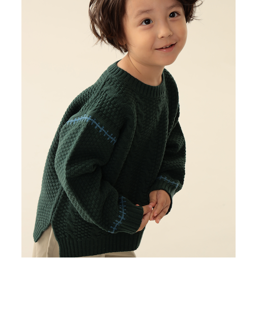 ケーブルニット プルオーバー 2025FW(90~150cm)