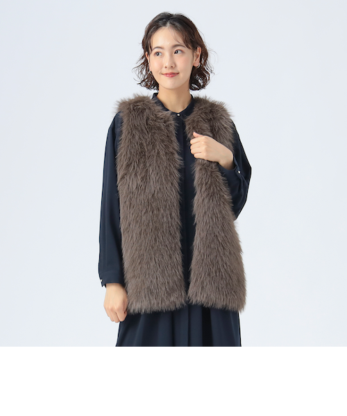 フェイクファーベスト ＜A DAY IN THE LIFE＞｜ユナイテッドアローズ