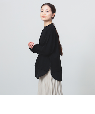 レイヤードフォルム プルオーバー