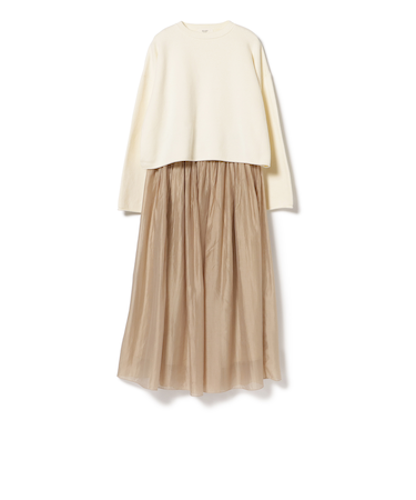 スウェットニット × スカート（セットアイテム）