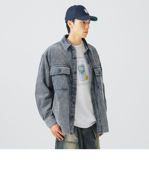 フェード コーデュロイ CPO シャツジャケット