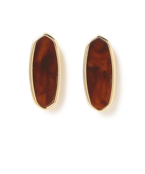 ロング ストーン ピアス