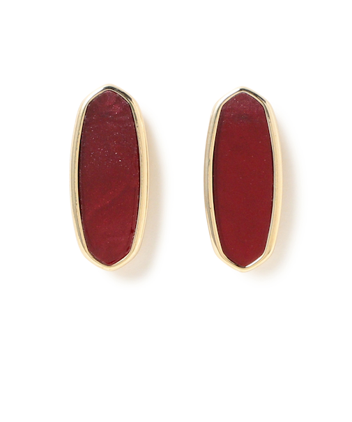 ロング ストーン ピアス