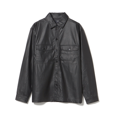 フェイクレザー CPO シャツ