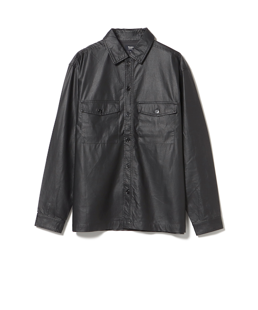 フェイクレザー CPO シャツ