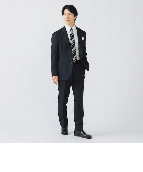 【極美品✨】417EDIFICE ウォッシャブル イージースーツ L ネイビー 極美品✨】417EDIFICE ウォッシャブル イージースーツ L ネイビー