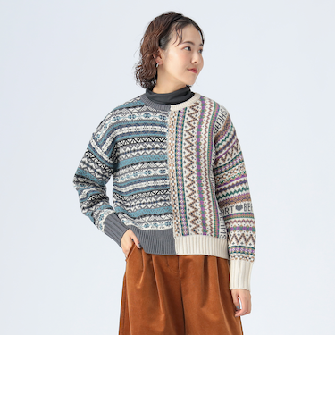 フェアアイル プルオーバー ニット