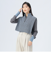 ハーフジップ ニット（セットアイテム）