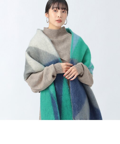 マルチカラー フリンジ ストール