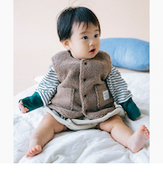 【WEB限定】ベビー ボア ベスト 2025FW（70～80cm）