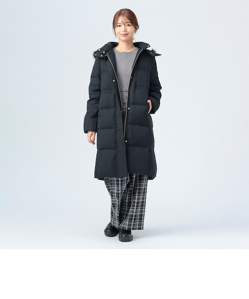 撥水 ダウン ロングコート