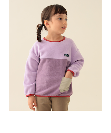 2トーン フリース プルオーバー 2025FW(90~150cm)