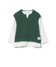 ニットベスト＆ロングスリーブ Tシャツ セット 2025FW（90～150cm）