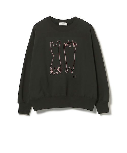アート ネコ 刺繍 スウェット｜ビームスアウトレットの