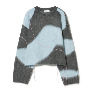 ニュアンス シャギー ニット