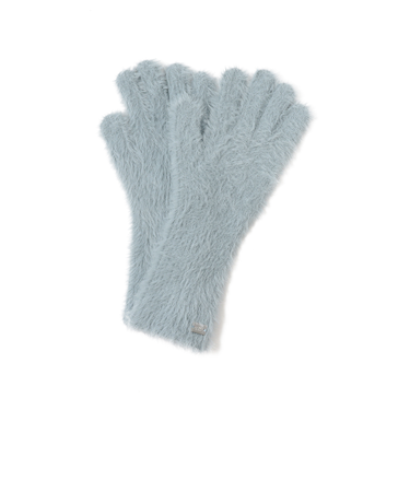 プレート 付き ファー グローブ