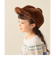 フェイクファー ポンポン キャスケット 2025FW