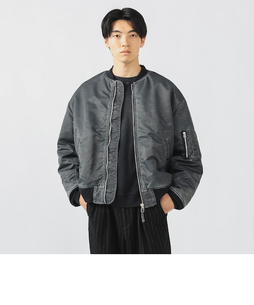 BEAMS フェード加工MA-1 ジャケット S ブラック フェード MA-1｜ビームスアウトレットのアウトレット通販｜三井