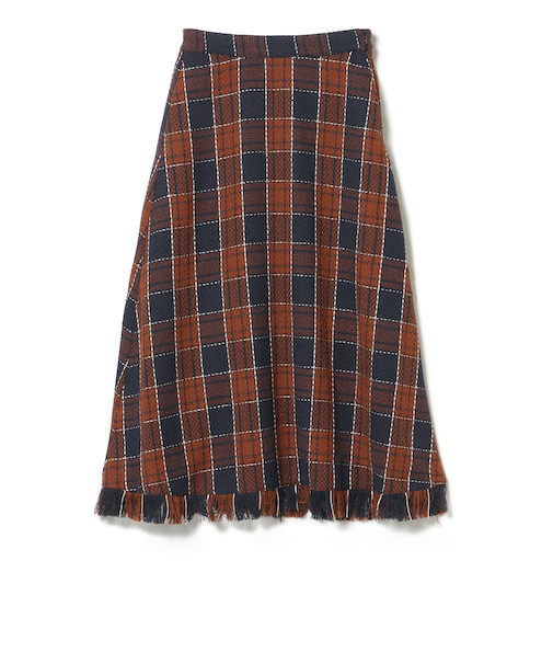 チェック柄 ツイード スカート