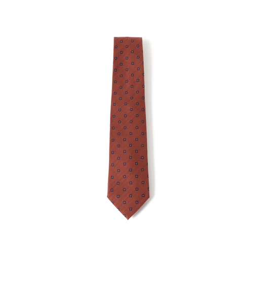 シルクウール 小紋柄 ネクタイ