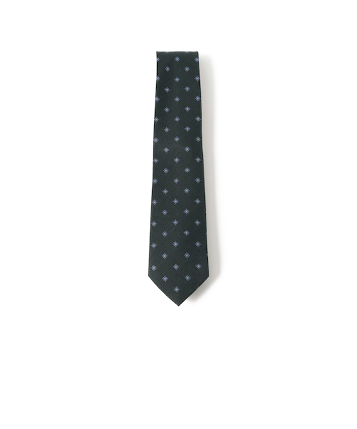 シルクウール 小紋柄 ネクタイ