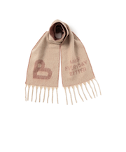 B-HEART ロゴ シャギーマフラー