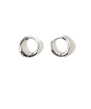 キュービックジルコニア フープ ピアス