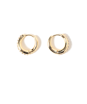 キュービックジルコニア フープ ピアス